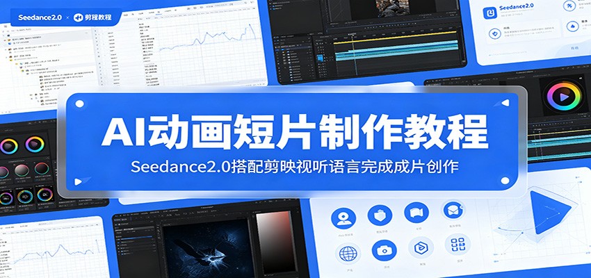 AI动画短片制作教程：Seedance2.0搭配剪映视听语言完成成片创作-副业资源网