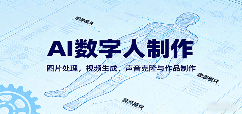 AI永生数字人制作教程：图片处理，视频生成、声音克隆与作品制作-副业资源网