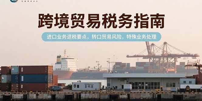 （15381期）跨境贸易税务指南，进口业务退税要点，转口贸易风险，特殊业务处理-副业资源网