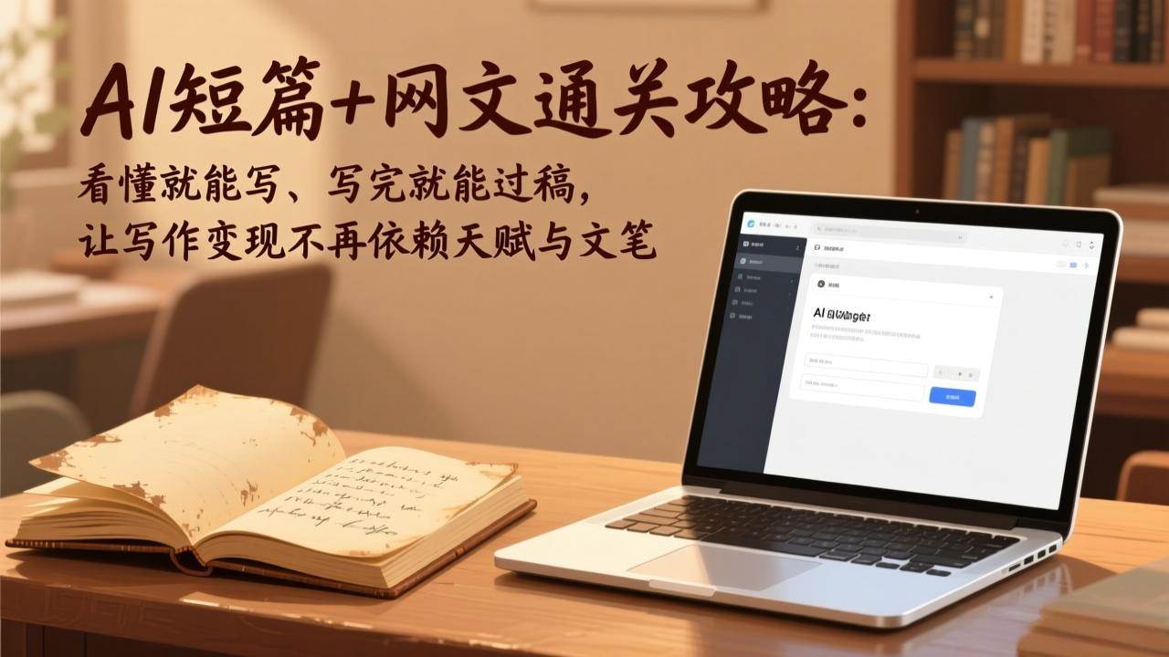 （17515期）AI短篇+网文通关攻略：看懂就能写、写完就能过稿，让写作变现不再依赖天赋与文笔-副业资源网