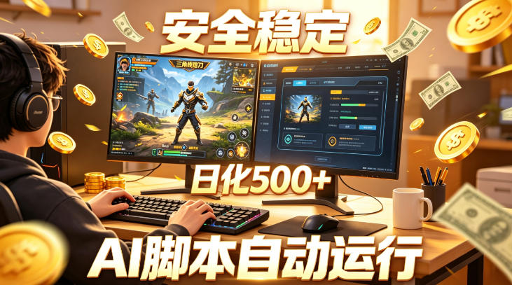 三角洲全自动挂G项目,AI脚本躺賺,日化500+,无需手动操作【揭秘】-副业资源网