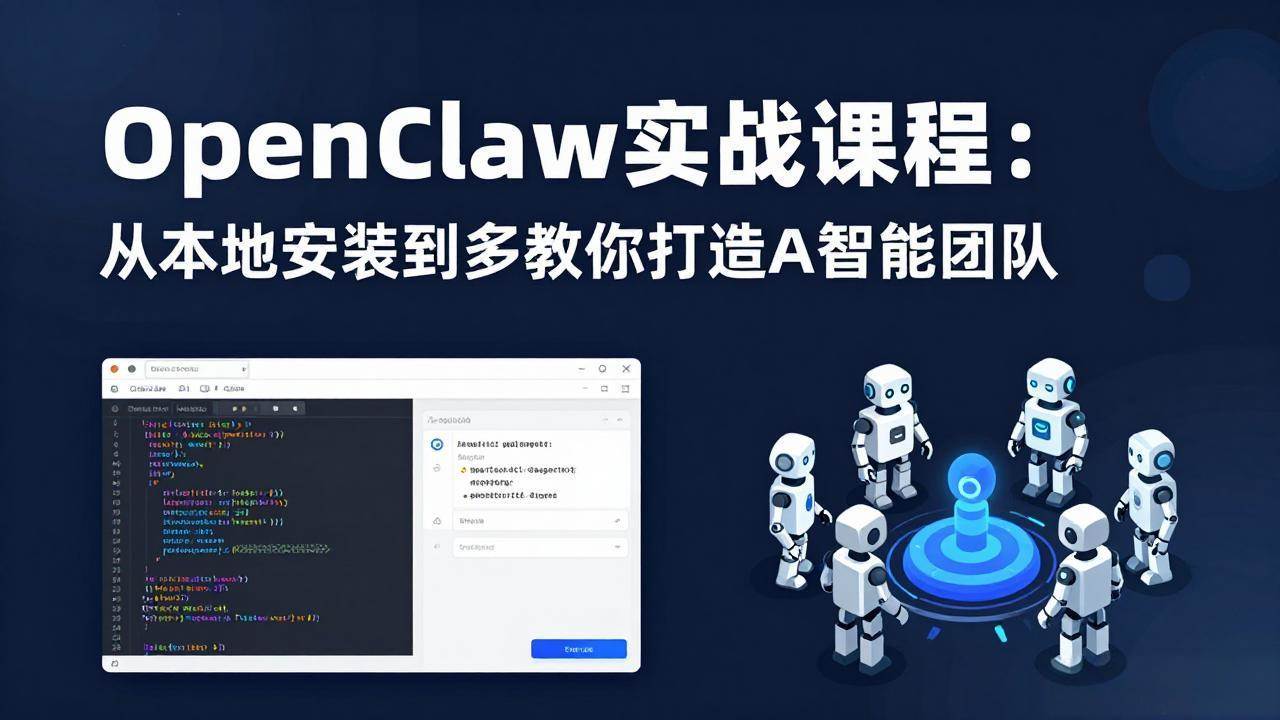 （17883期）OpenClaw实战课程：从本地安装到多Agent协同，手把手教你打造AI智能团队-副业资源网