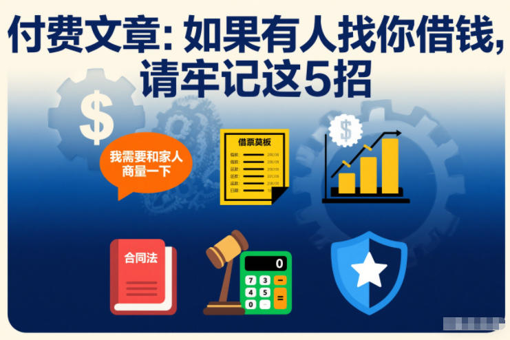 付费文章：如果有人找你借钱，请牢记这5招-副业资源网