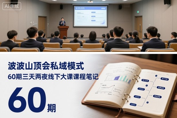 波波山顶会私域模式60期三天两夜线下大课课程笔记(文档)-副业资源网