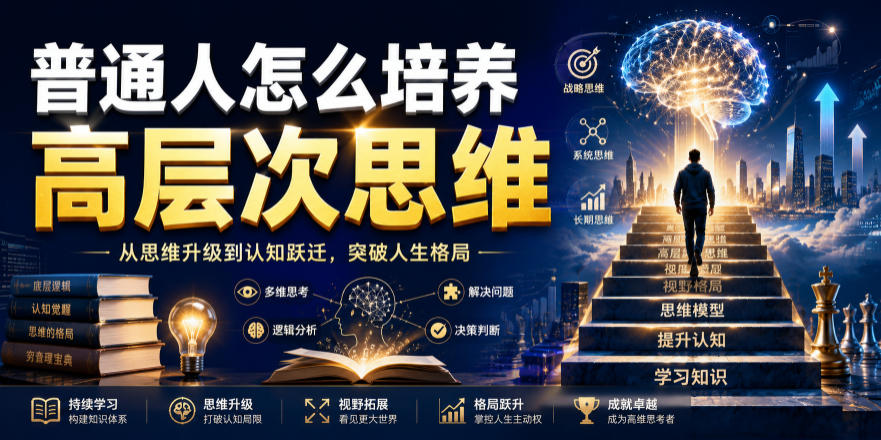 公众号付费文章：普通人怎么培养高层次思维-副业资源网