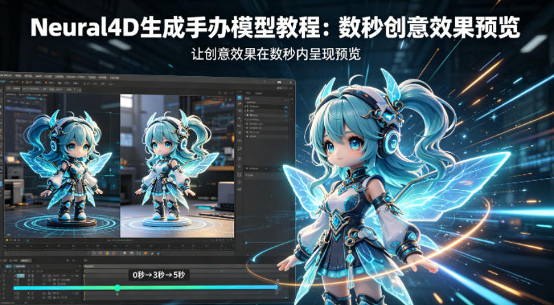 Neural4D生成手办模型教程，让创意效果在数秒内呈现预览-副业资源网