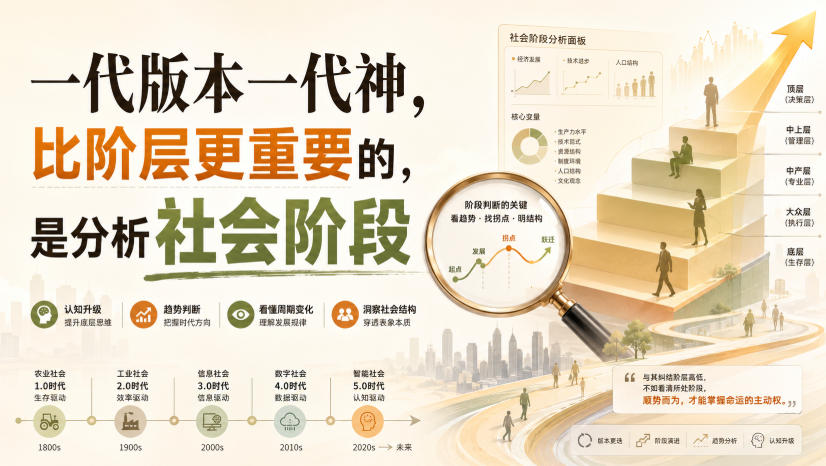 付费文章:一代版本一代神,比阶层更重要的,是分析社会阶段-副业资源网
