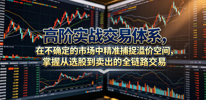 高阶实战交易体系,在不确定的市场中精准捕捉溢价空间,掌握从选股到卖出的全链路交易心法(更新6月)-副业资源网