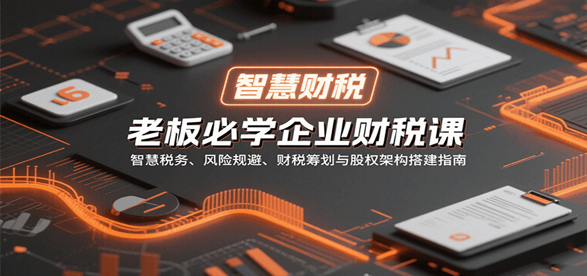 老板必学企业财税课：智慧税务、风险规避、财税筹划与股权架构搭建指南-副业资源网