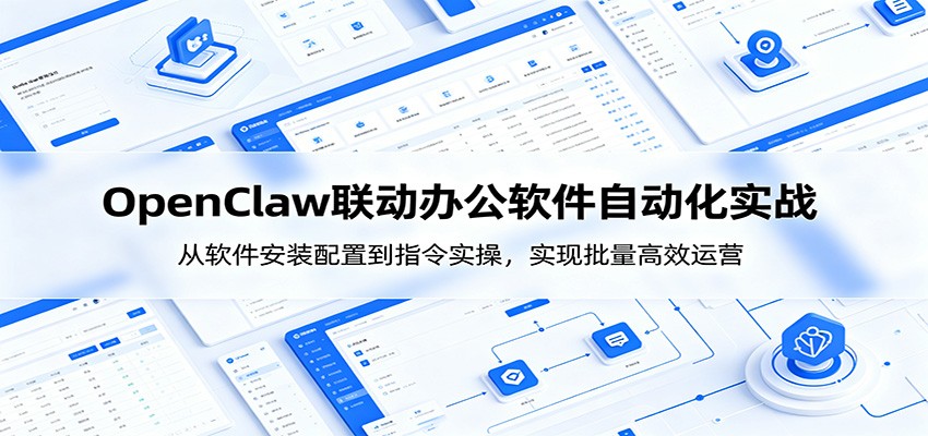 OpenClaw自动化实操课:从软件安装配置到指令实操,实现批量高效运营-副业资源网