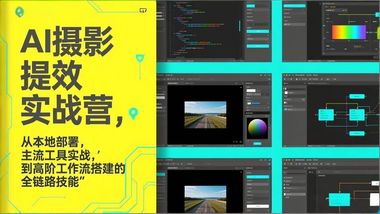 (17393期)AI+摄影提效实战营,从本地部署,主流工具实战,到高阶工作流搭建的全链路技能 (17393期)AI+摄影提效实战营,从本地部署,主流工具实战,到高阶工作流搭建的全链路技能