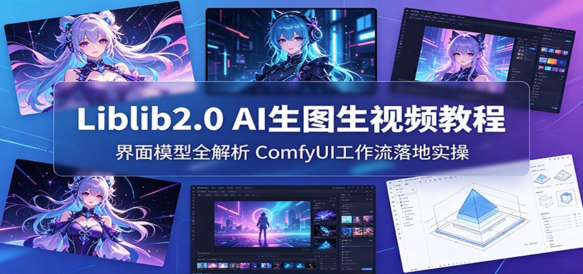Liblib2.0 AI生图生视频教程：界面模型全解析，ComfyUI工作流落地实操-副业资源网