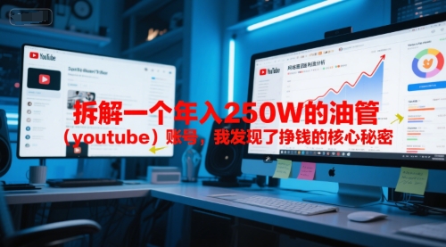 付费文章：拆解一个年入250W的油管（youtube）账号，我发现了挣钱的核心秘密-副业资源网
