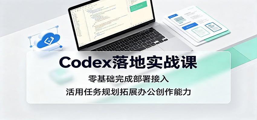 Codex落地实战课：零基础完成部署接入，活用任务规划拓展办公创作能力-副业资源网
