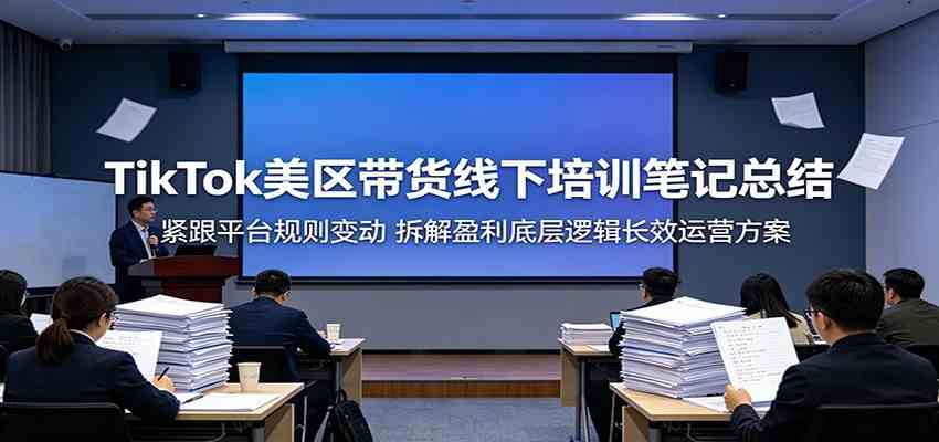TikTok美区带货线下培训笔记总结：紧跟平台规则变动，拆解盈利底层逻辑长效运营方案-副业资源网