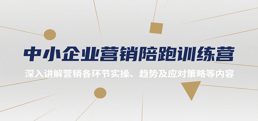 中小企业营销陪跑训练营，深入讲解营销各环节实操、趋势及应对策略等内容-副业资源网