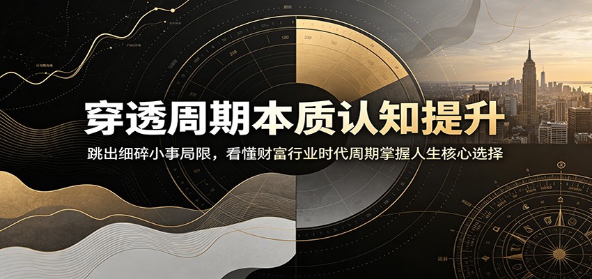 穿透周期本质认知提升：跳出细碎小事局限，看懂财富行业时代周期掌握人生核心选择-副业资源网