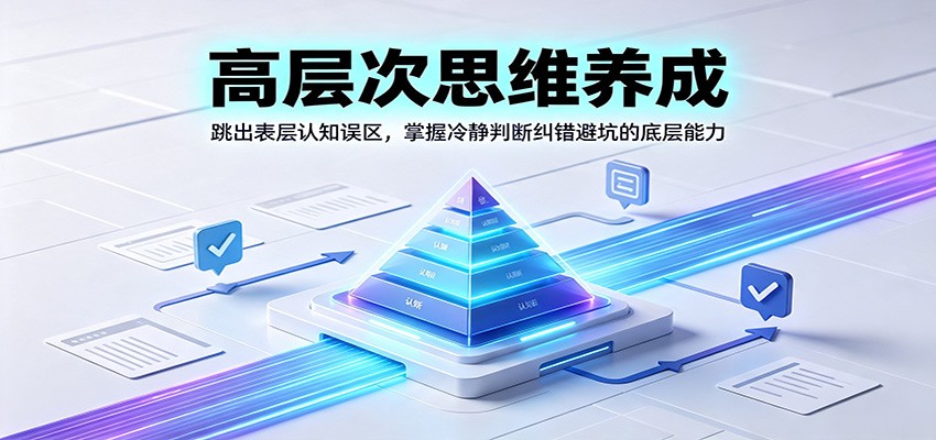 高层次思维养成:跳出表层认知误区,掌握冷静判断纠错避坑的底层能力-副业资源网