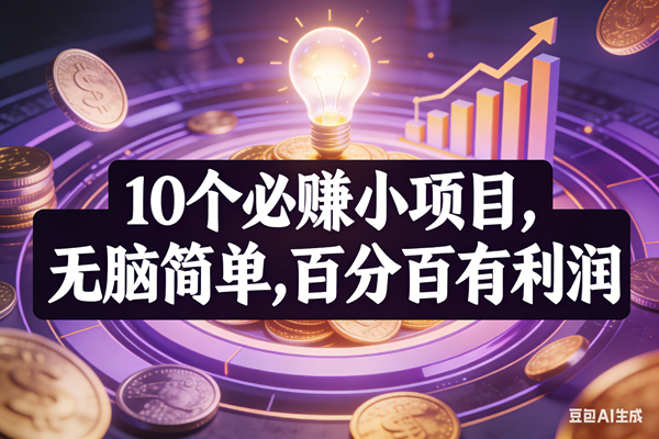 （17169期）10个必赚小项目，无脑简单，百分百有利润，副业首选，日入200+-副业资源网