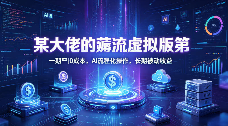 某大佬的薅流虚拟版第一期丨0成本，AI流程化操作，长期被动收益-副业资源网