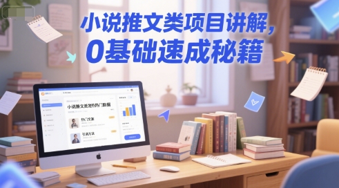 小说推文类项目讲解，0 基础速成秘籍-副业资源网