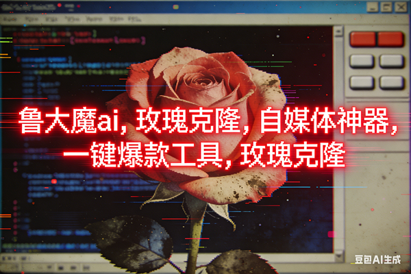 （16971期）ai鲁大魔，自媒体必备的软件，玫瑰克隆神器，一键爆款，详细教程-副业资源网