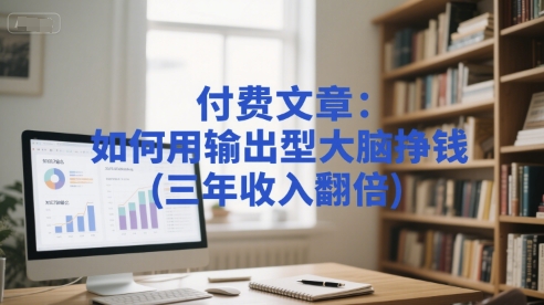 付费文章：如何用输出型大脑挣钱(三年收入翻倍)-副业资源网