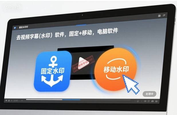 去视频字幕(水印）软件，固定+移动，电脑软件-副业资源网