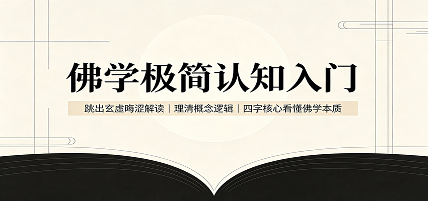 佛学极简认知入门:跳出玄虚晦涩解读,理清概念逻辑,四字核心看懂佛学本质-副业资源网