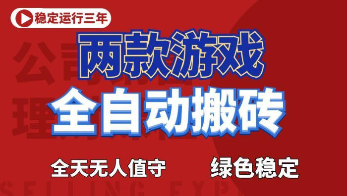 海外游戏全自动搬砖，日入1k+，全天无人值守，绿色稳定！【揭秘】-副业资源网