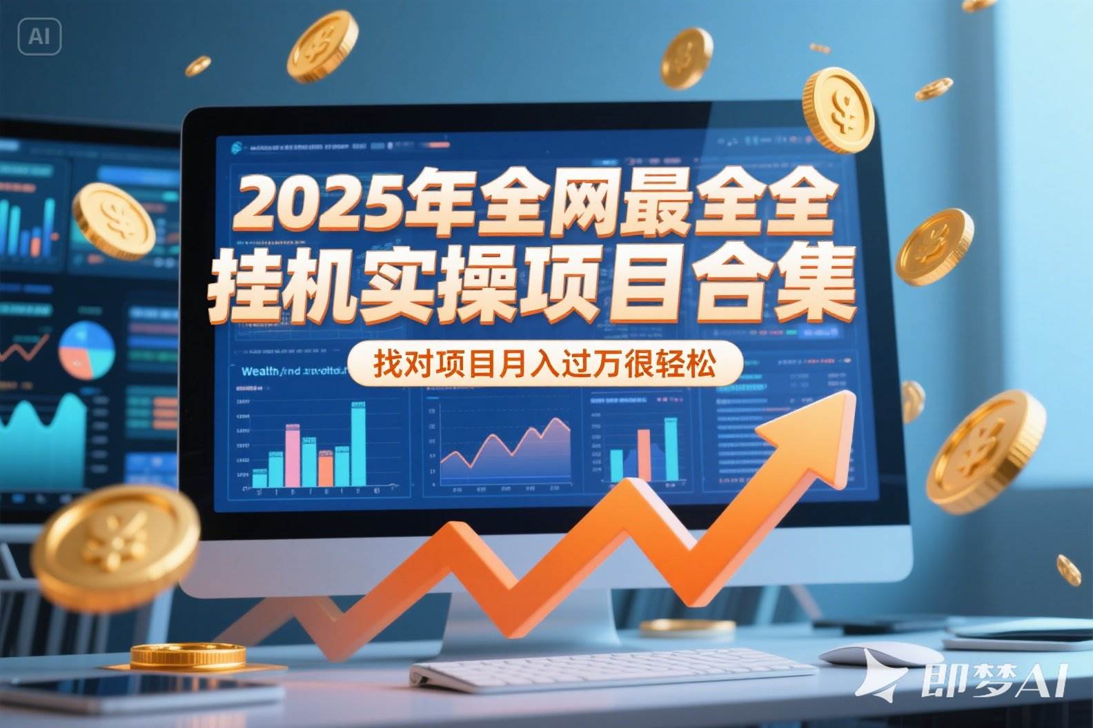 （15303期）2025年挂机实操项目实操演练，挂机类型，AI直播类型，轻资产创业类型…-副业资源网