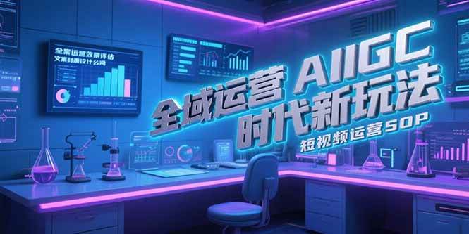 （15327期）全域运营AIGC时代新玩法，文案封面设计公式，短视频运营SOP-副业资源网