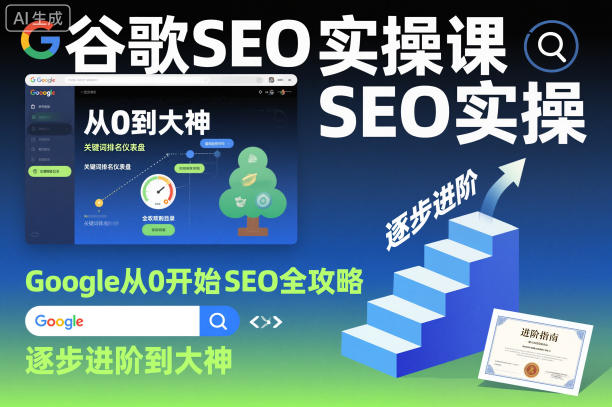 谷歌SEO实操课,Google从0开始SEO全攻略,逐步进阶到大神(更新26年)-副业资源网