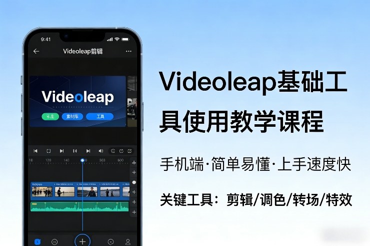 Videoleap基础工具使用教学课程，手机端视频剪辑教学，简单易懂，上手速度快-副业资源网