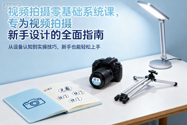 视频拍摄零基础系统课，专为视频拍摄新手设计的全面指南-副业资源网