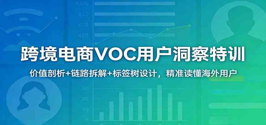 跨境电商VOC用户洞察特训：价值剖析+链路拆解+标签树设计，精准读懂海外用户-副业资源网