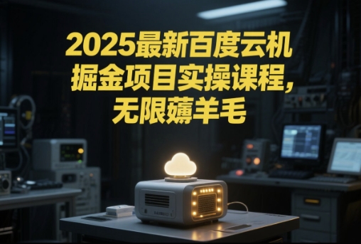 2025最新百度云机掘金项目实操课程单窗口保底5-10元月收益单窗口150+【揭秘】-副业资源网