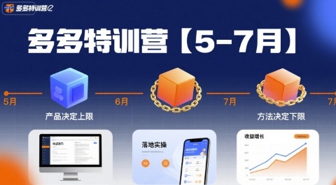 多多特训营【5-7月】产品决定上限，方法决定下限，各种玩法技巧落地实操-副业资源网