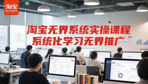淘宝无界系统实操课程，系统化学习无界推广-副业资源网