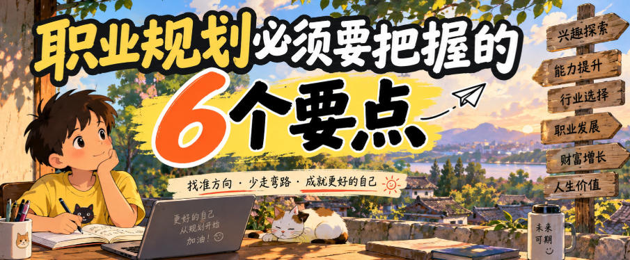 付费文章:职业规划必须要把握的6个要点-副业资源网