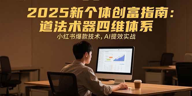 （15477期）2025新个体创富指南：道法术器四维体系，小红书爆款技术，AI提效实战-副业资源网