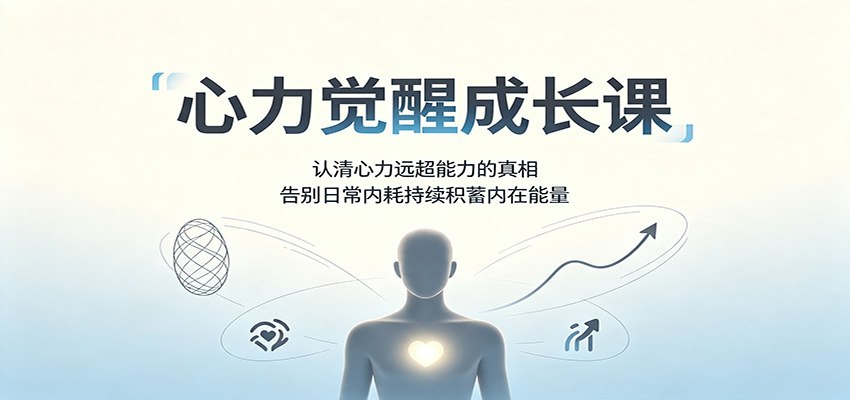 心力觉醒成长课:认清心力远超能力的真相,告别日常内耗持续积蓄内在能量-副业资源网