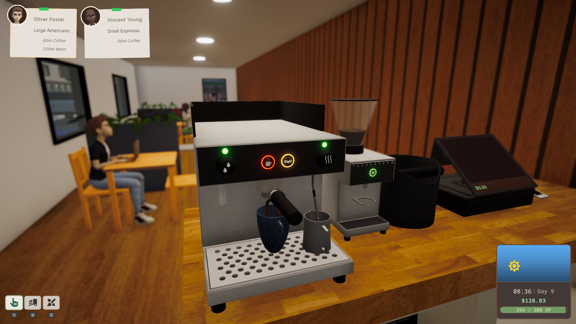 杯与吧台:咖啡店模拟器/Cup and Counter: Coffee Shop Simulator 版本更新-副业资源网