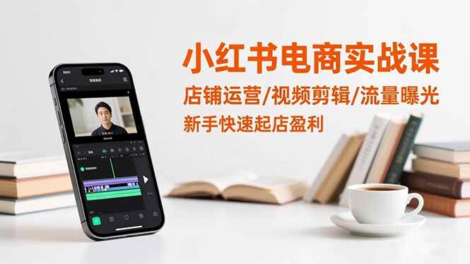 （16536期）小红书电商实战课：店铺运营/视频剪辑/流量曝光，新手快速起店盈利-副业资源网