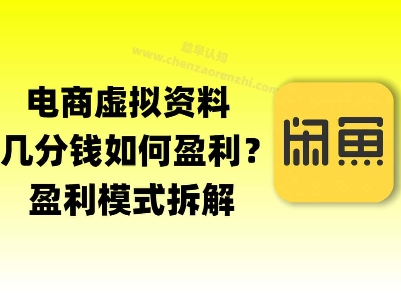 揭秘虚拟电商1分钱资料与卡券是如何获得收益的(详细拆解)-副业资源网