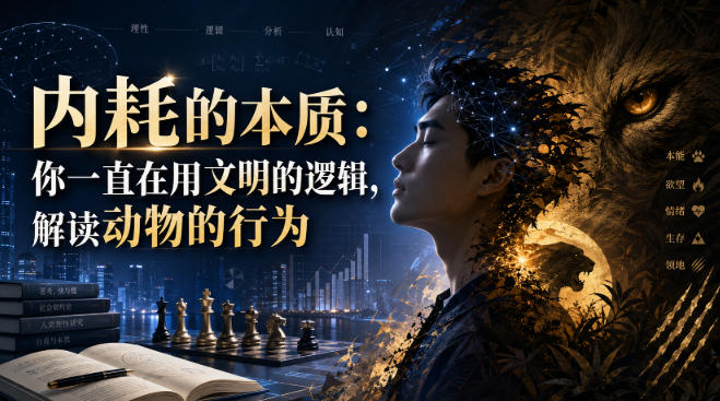 付费文章：内耗的本质：你一直在用文明的逻辑，解读动物的行为-副业资源网