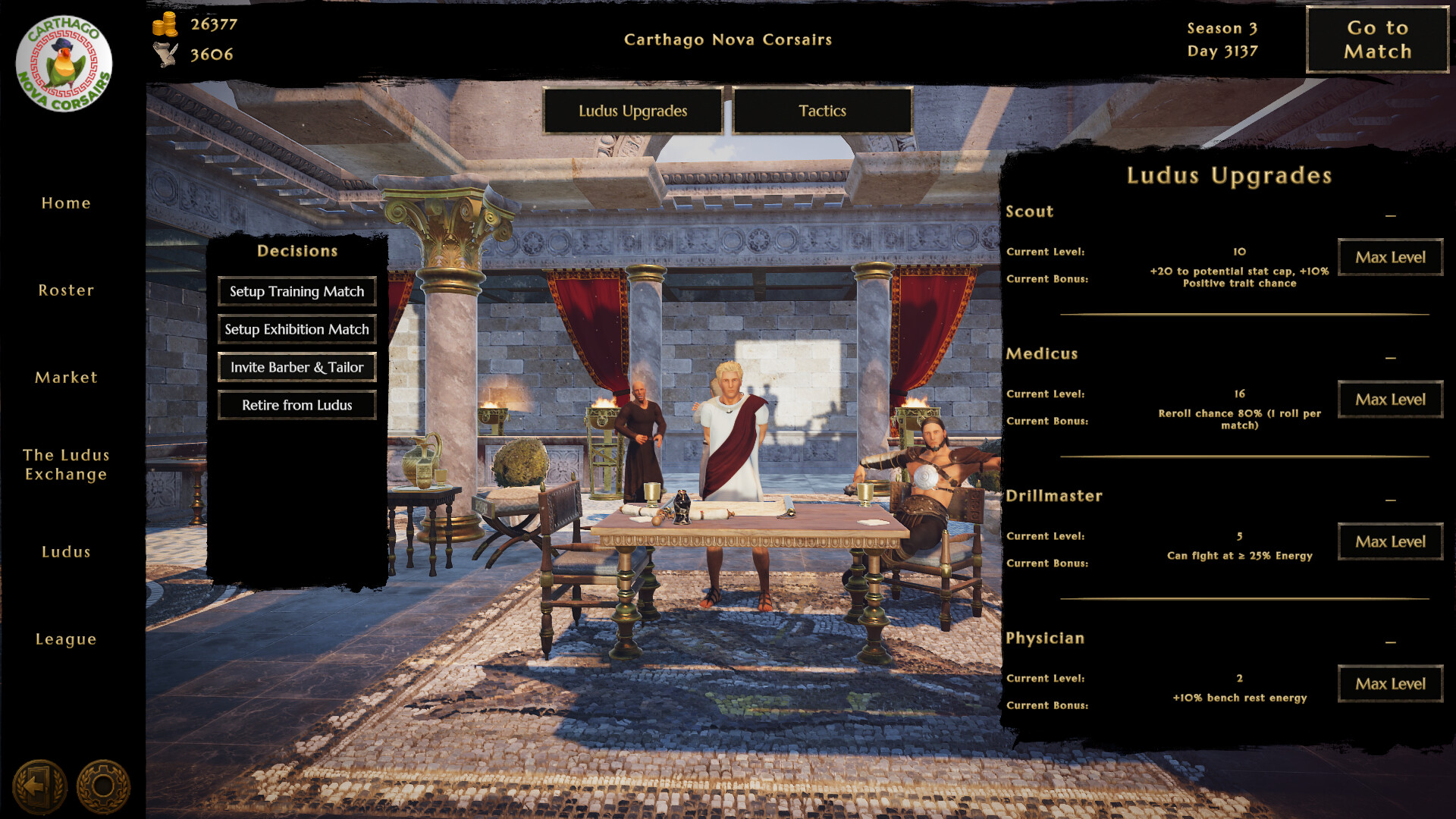 伟大角斗士学院：角斗士管理模拟器/Ludus Magnatus: Gladiator Manager Simulator 新游发布