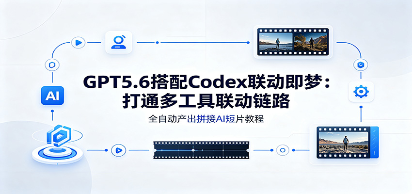 GPT5.6搭配Codex联动即梦:打通多工具联动链路,全自动产出拼接AI短片教程-副业资源网