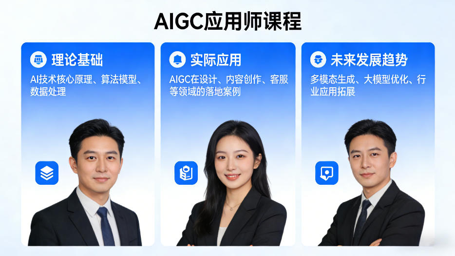 AIGC应用师课程，覆盖了AI技术的理论基础、实际应用、以及未来发展趋势-副业资源网