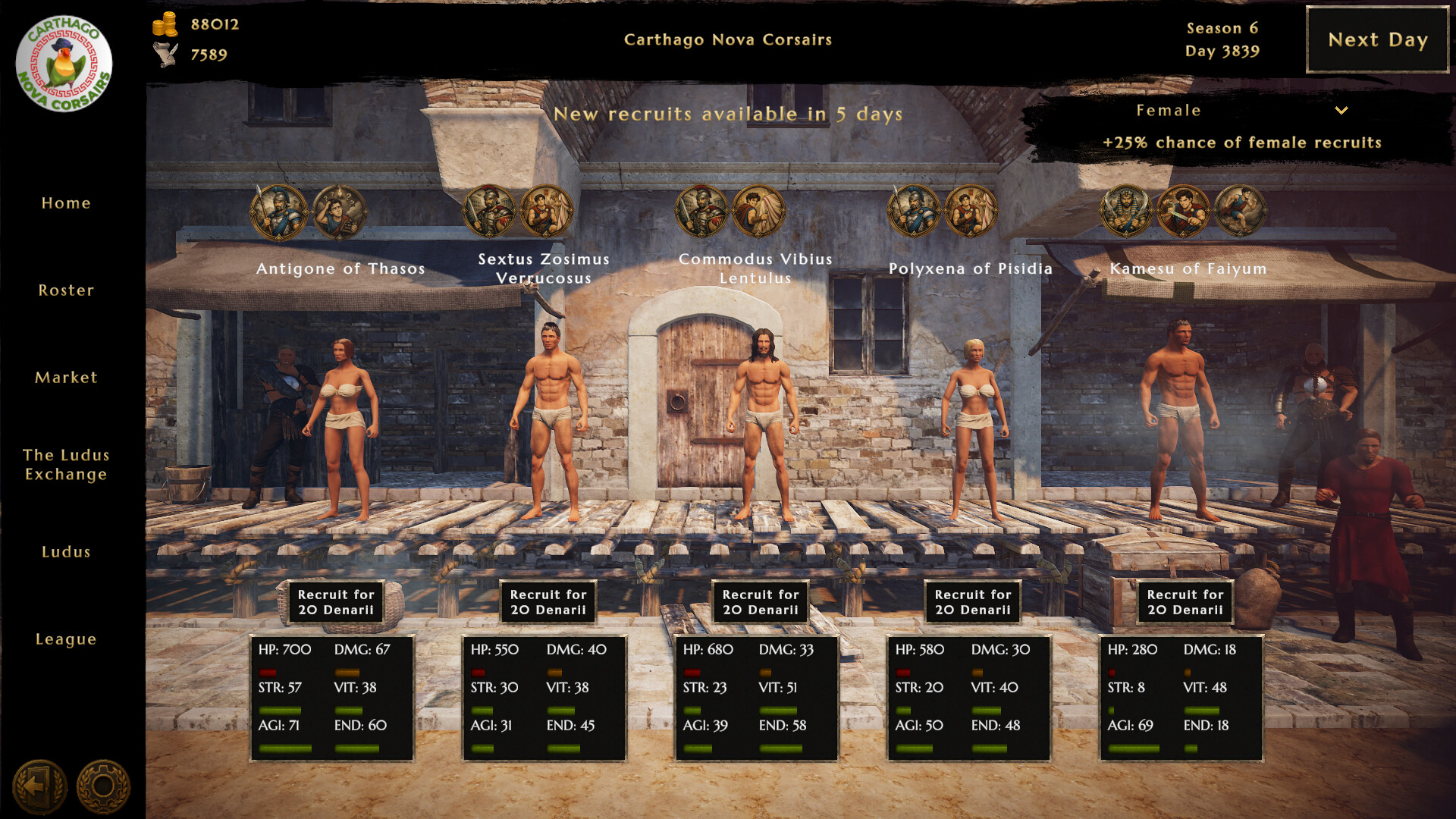 伟大角斗士学院：角斗士管理模拟器/Ludus Magnatus: Gladiator Manager Simulator 新游发布